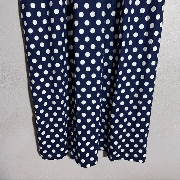 Euovmy Women's Sleeveless Dress Casual Loose Summer Maxi with Polka Dot Size S - Picture 3 of 12